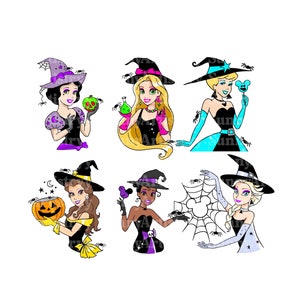 Bundle Princess Halloween Png, Halloween Princess Svg, Trick Or Treat Png, Princess Witch Png, Halloween Princess Shirt, Pumpkin Png