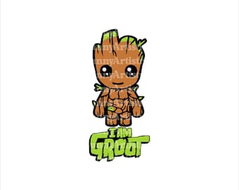 I Am Groot Png, Groot Svg, Baby Groot Svg,, Groot Clipart, Svg For Cricut, Groot Png, Groot Svg For Shirt, Digital File