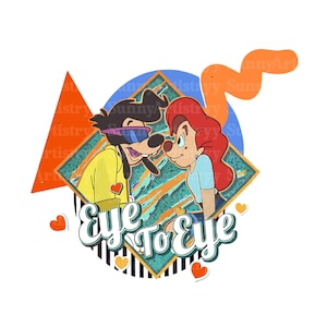 Powerline Eye To Eye Png, Powerline Svg, Max Goof Png , Powerline Clipart, Roxanne Powerline Shirt Png, Digital File