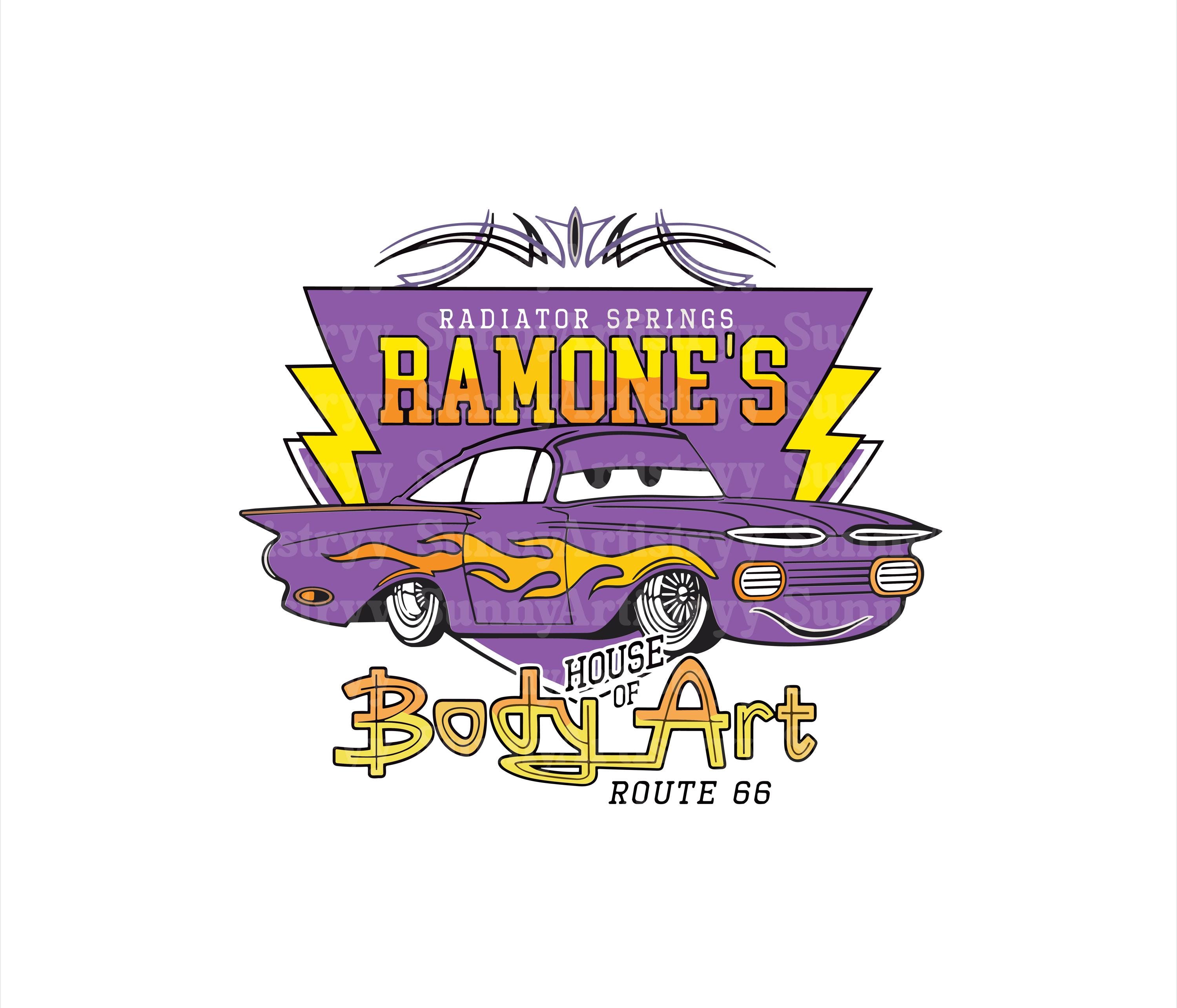 カーズ】フローのV8カフェ ラモーンのボディショップ プレイセット