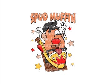 Spud Muffin Png Svg, Mr Potato Png Svg, Toy Story Png Svg, Funny Toy Story Png Svg, Funny Png Svg, Svg, Family Vacation Png, Digital File