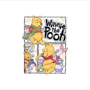 Retro Winnie The Pooh Png Svg , Winnie The Pooh Png, Winnie The Pooh Sublimation,Family Vacation Png, Family Trip Png, Vacay Mode Png