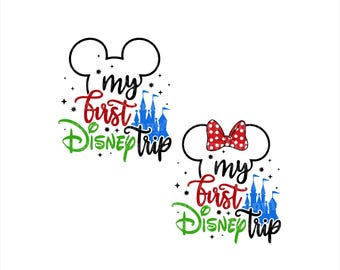 Mouse Ear My First Trip Svg, Mouse My First Trip Png, My First Trip, Family Vacation Svg, Family Trip Png, Vacay Mode Svg, Magical Kingdom