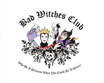 Club de Brujas Malas Png Png, Princesa de Halloween Svg Png, Camisa de Villanos Png, Villanos Malvados Png, Viaje Familiar Png, Truco o Trato Png