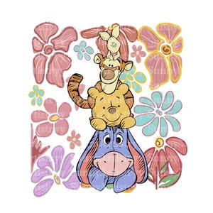 Retro Winnie The Pooh Png, Winnie The Pooh Png, Winnie The Pooh Sublimation,Family Vacation Png, Family Trip Png, Vacay Mode Png, ONLY PNG