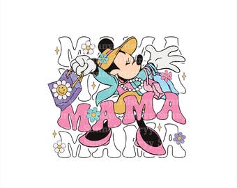 Mouse Mommy Png, Mouse Mama Png, Png For Sublimation, Mother's Day Png, Mom Png, Mama Png, Family Matching Png, Digital File