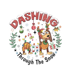 Christmas Slinky Dog Png Svg, Slinky Dog Png, ChristmasToy Story Png, Sublimation, Toy Story Clipart, Vacay Mode Png, Magical Kingdom Png,