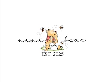 Mamá Osa Png Svg, Winnie Balloon Mama Png, Winnie Mama Png, Winnie The Pooh Mama Png, Archivo Cricut, Día De La Madre Png, Mamá Png, Mamá Png