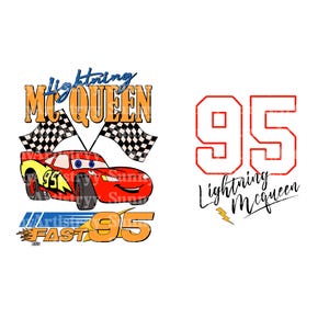 Cars Png SVG, Lightning McQueen Png, Think Fast Cars Png, Png Cars Sublimation Design, Only Png, Digital File, Instant Download