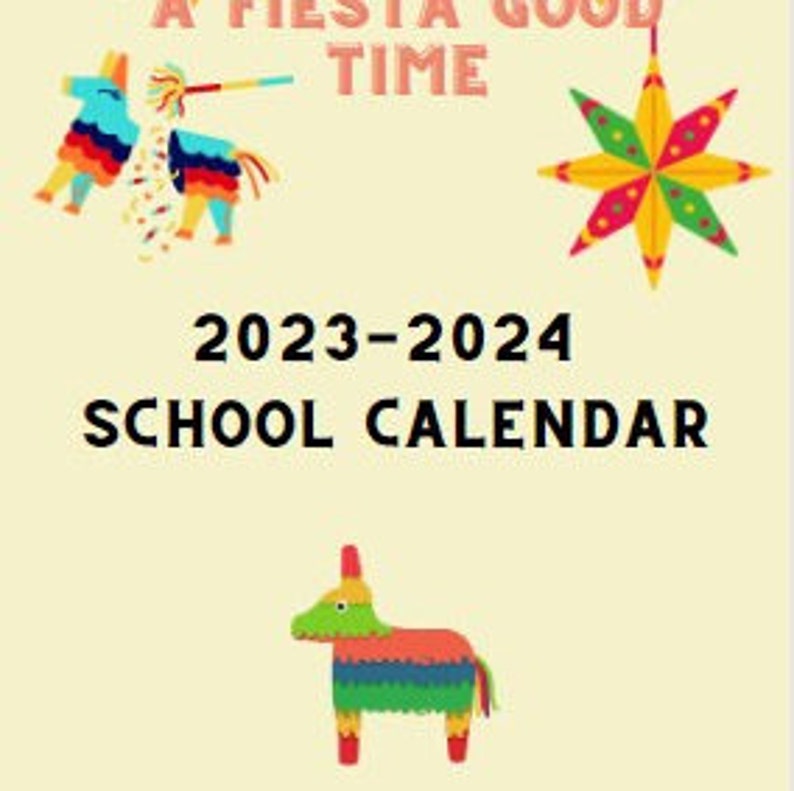 20232024 School Year Calendar fiesta Themed Etsy
