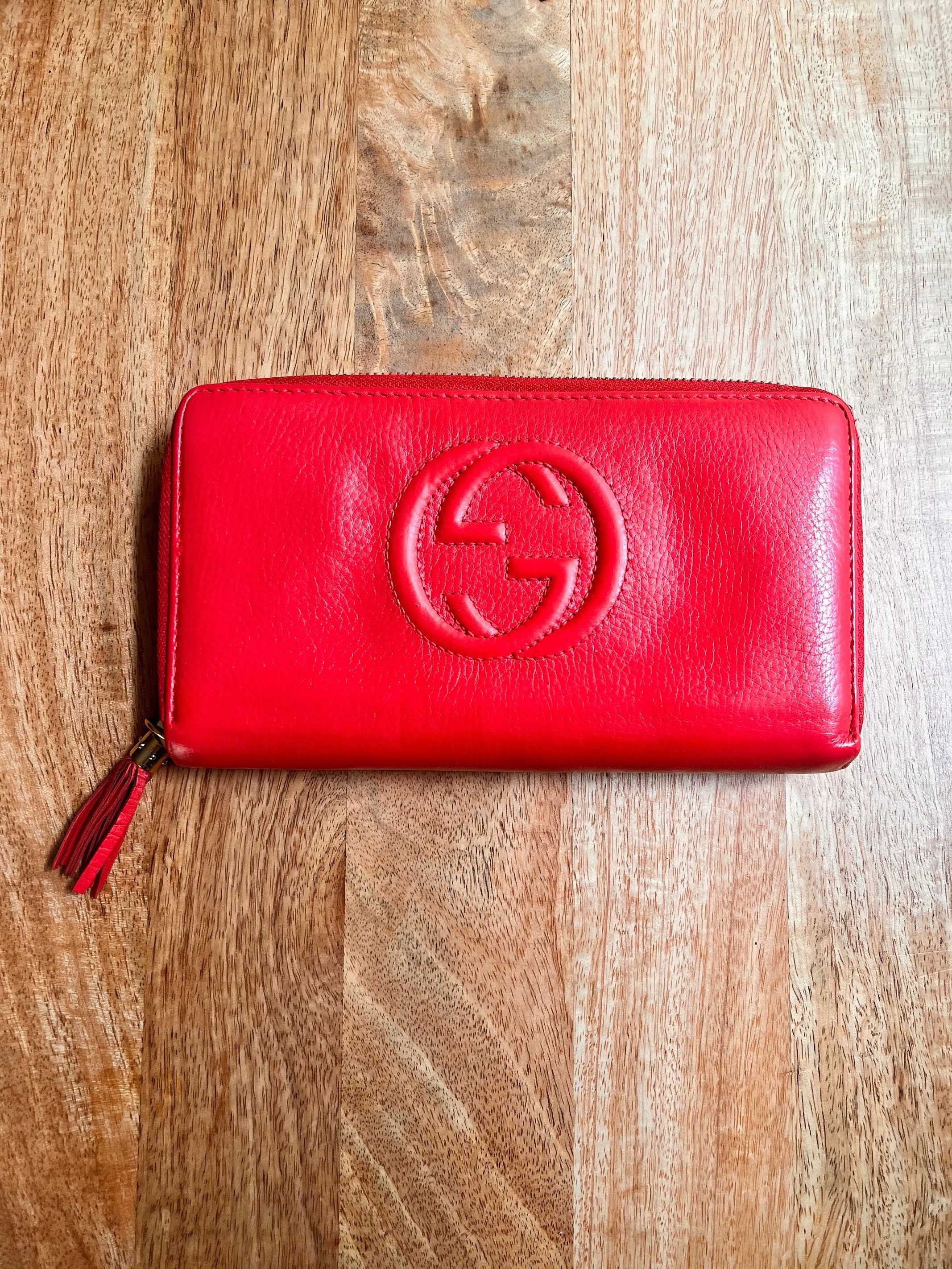 Vintage Gucci GG Soho Continental Zip Wallet Etsy