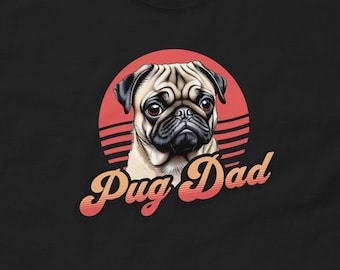 Camiseta Pug, Camiseta Pai de Cachorro, Camiseta Dono de Pug, Presente para Amante de Pug, Camiseta Pug Fofa, Camiseta Cachorro Pug, Camiseta Papai Pug, Camiseta Pai de Pug