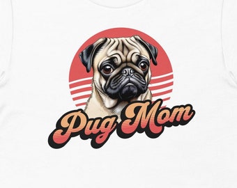 T-shirt carlin, t-shirt maman carlin, t-shirt maman chien, t-shirt maman chien, t-shirt propriétaire carlin, cadeau pour amateur de carlin, t-shirt carlin mignon, t-shirt carlin