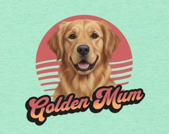 Golden Retriever Mum T-Shirt : Funny Golden Mum t shirt