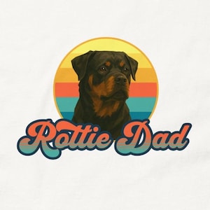 Rottweiler t shirt, Rottie t shirt, Dog Dad tee, Dog Father tee, Gift for dog lover, Rottweiler owner gift, Rottie Dad t shirt
