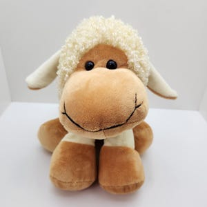 Vintage Yellow Lamb Sheep Plush (13 inch)
