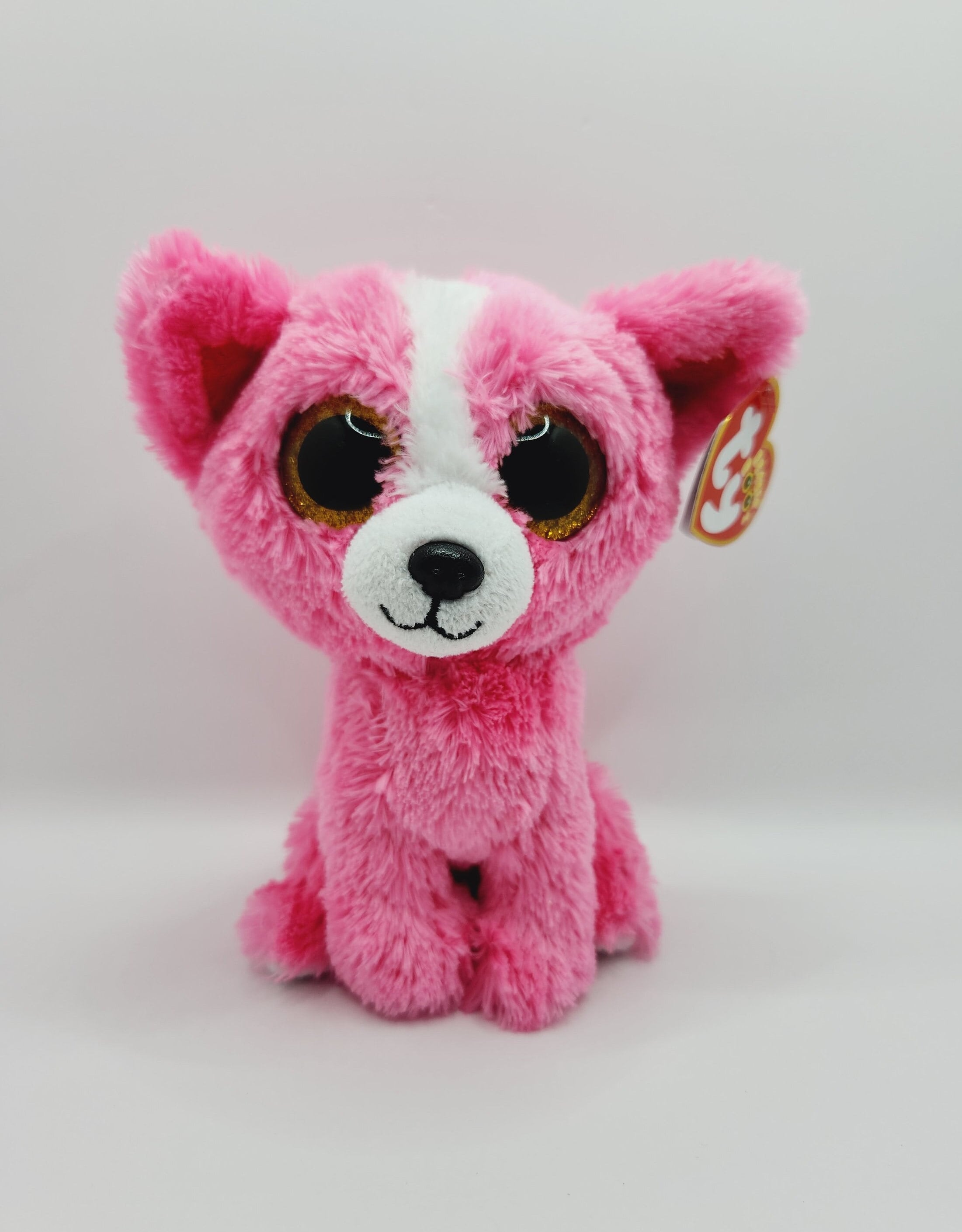 Vintage Ty Beanie Boo 'pashun' the Pink Chihuahua Dog (6