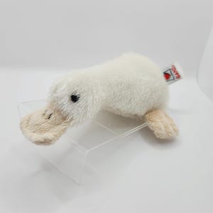 Vintage GANZ Webkinz Lil Kinz Googles the White Platypus 8 Inch No Code Etsy