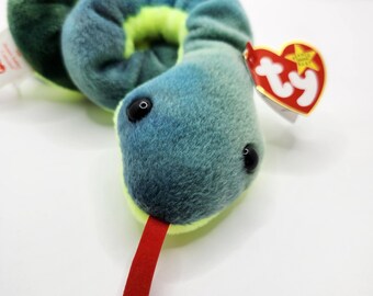 Ty hissy the Snake Beanie Baby, Vintage, Rare and Retired - Etsy