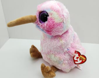 Ty Medium Beanie Boo 'Kiwi' the Pink Kiwi Bird (Medium 9 inch)