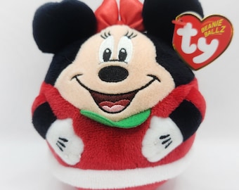Ty Beanie Ballz 'Minnie Mouse' Christmas Plush Ball (5 inch)