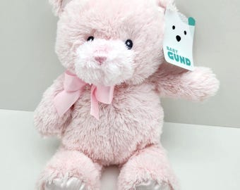 Baby Gund "My First Teddy" Pink Bear Plush (11 inch)