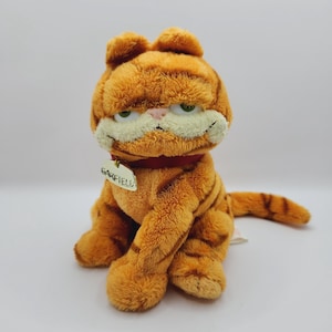 Vintage Ty Beanie Baby  &#39;Garfield&#39; the Orange Tabby Cat (6 inch) - No Hang Tag