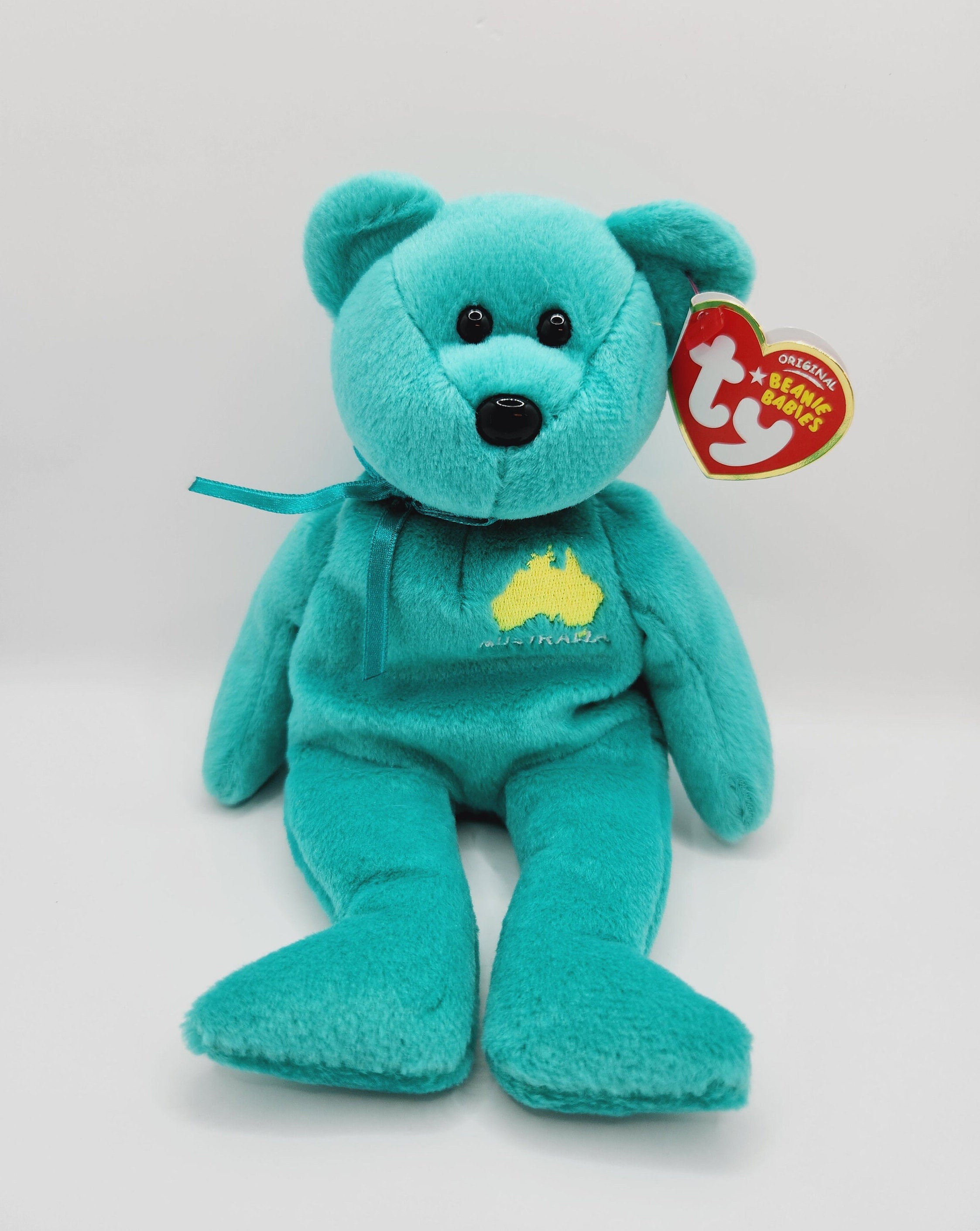Ty Teal Teddy Etsy