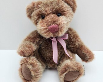 Russ Berrie Teddy Bear "Rafferty" the Brown Sitting Bear (7 inch)