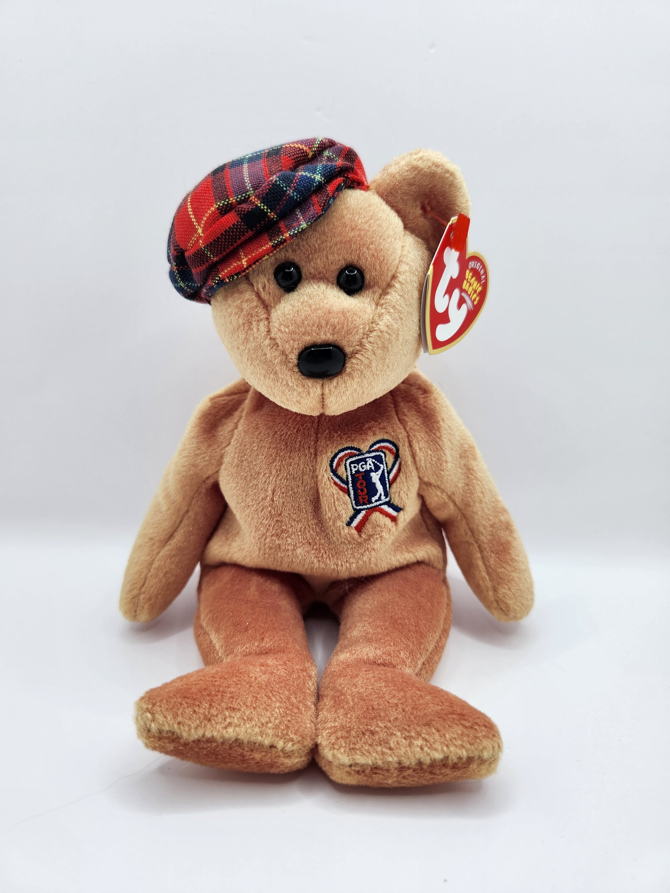 Ty Beanie Baby ChariTee the PGA Golf Bear 8.5 inch