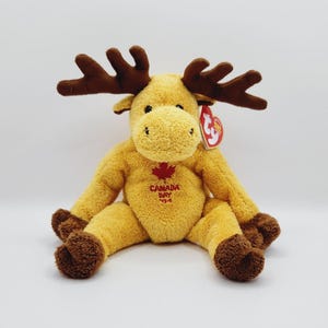 Vintage Ty Beanie Baby "Dominion" the Canada Moose (7 inch) - Internet Exclusive