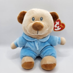 Vintage Ty Baby Collection &#39;PJ Bear Blue&#39; (7 inch)  *Rare*