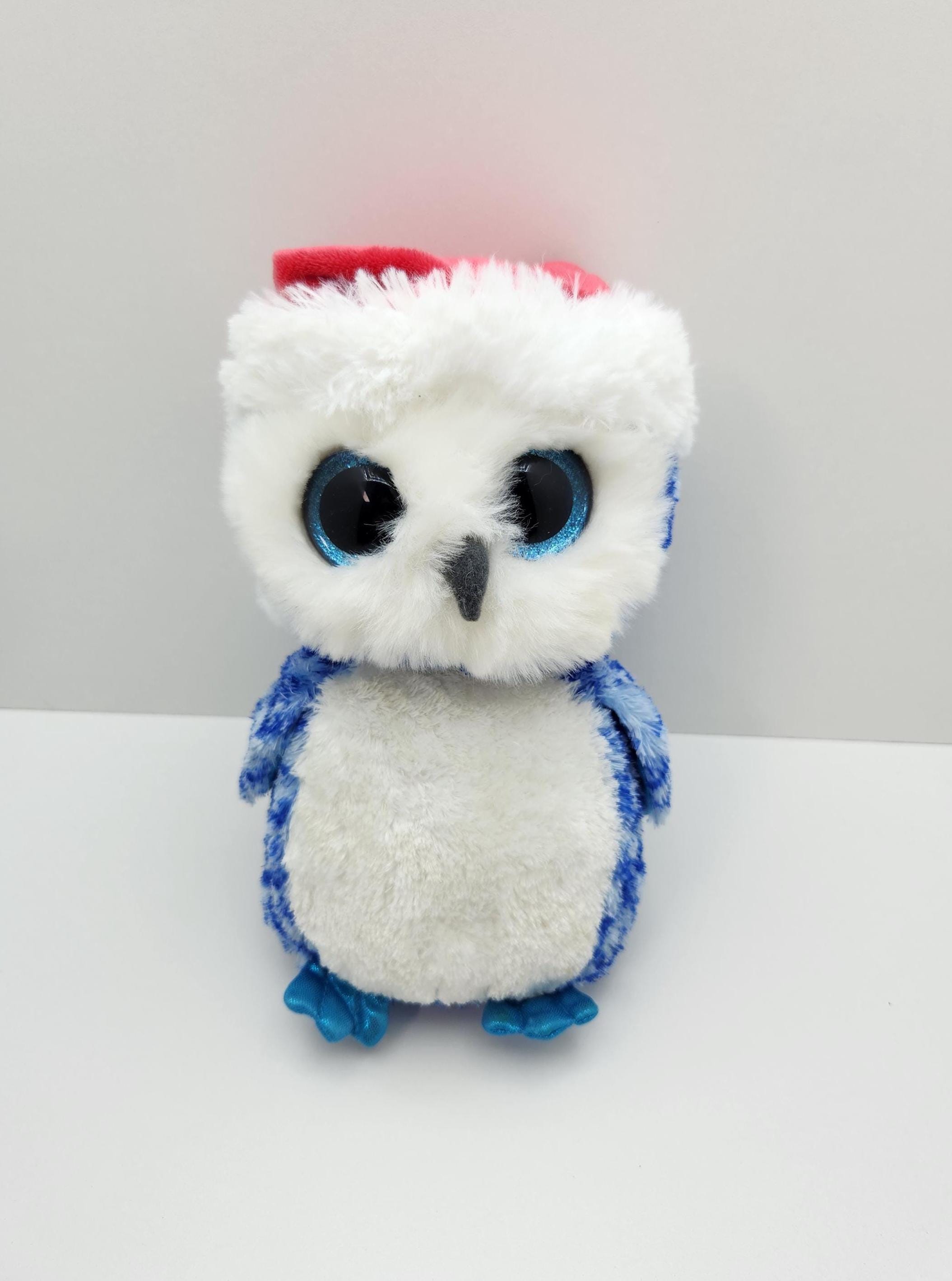 Ty Medium Beanie Boo "Icicles" the Blue Owl (Medium 9 inch) - No Hang Tag