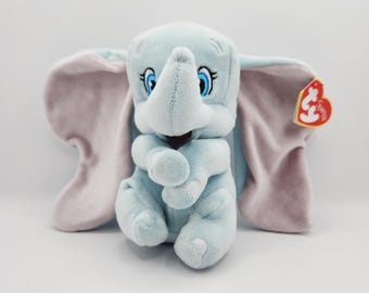 Vintage Ty Beanie Baby Sparkle &#39;Dumbo&#39; the Elephant - Disney (6 inch)