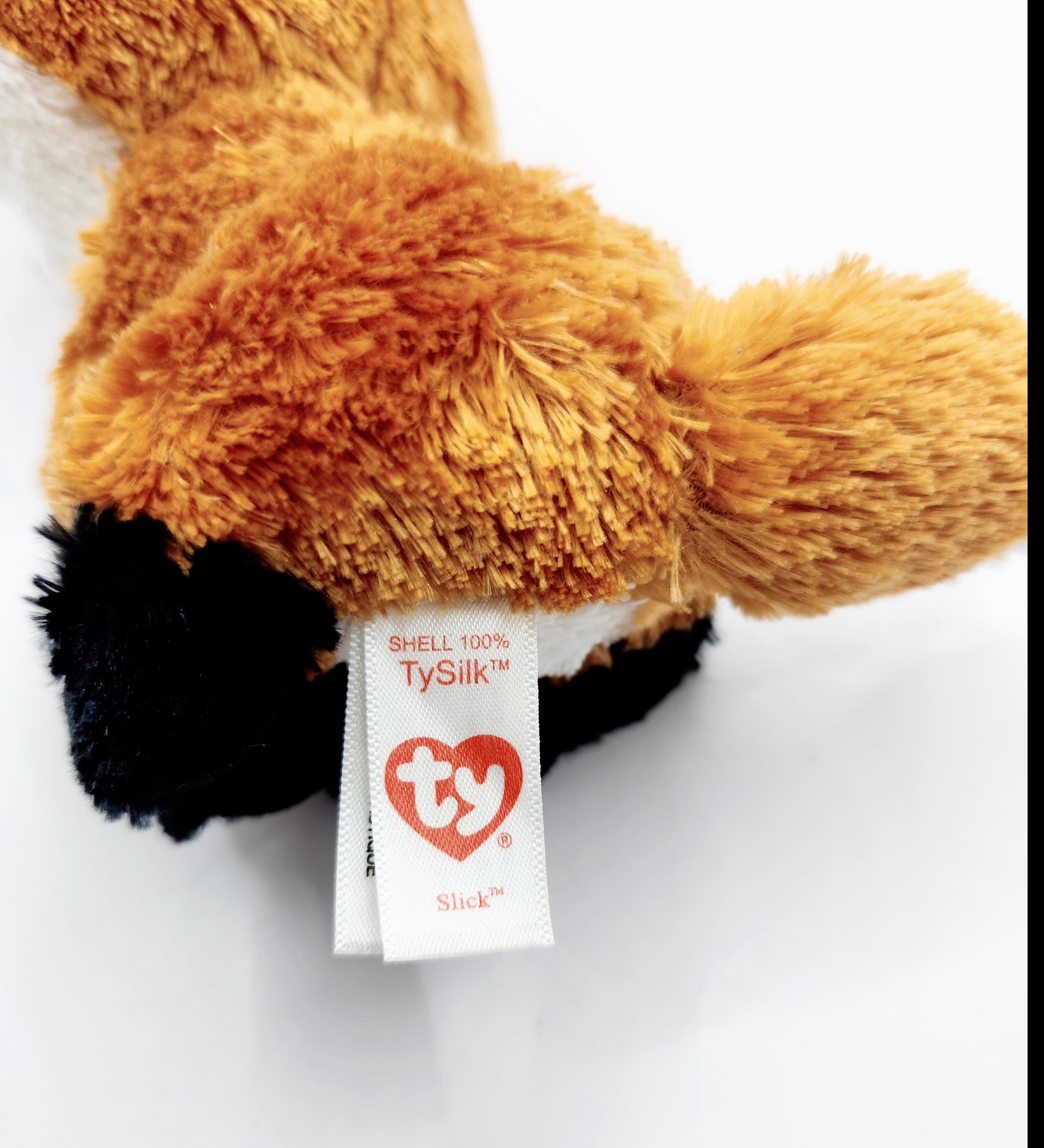 Vintage Ty Beanie Boo 'slick' the Fox (6 Inch) - No Hang Tag Vintage Ty Beanie Boo 'slick' the Fox (6 Inch) - No Hang Tag