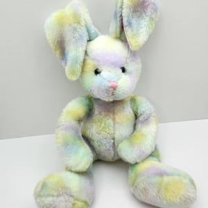 Vintage Russ Plush &quot;Tutti-Frutti&quot; the Colorful Rabbit (17 inch) *Rare* - Posable Ears