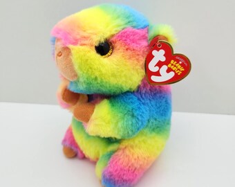 Ty Beanie Baby "Savanna" the Rainbow Capybara (6.5 inch)