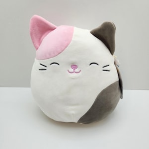 Vintage  Squishmallow &quot;Karina&quot; the Pink and Gray Cat (9 inch)