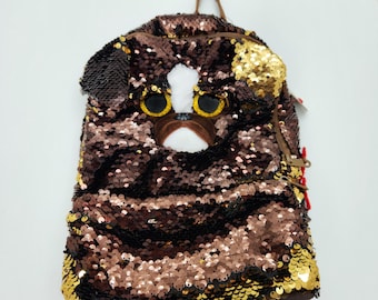 Ty Fashion Flippables "Brutus" the Boxer Dog Backpack (12 inches long and 9 inches wide)