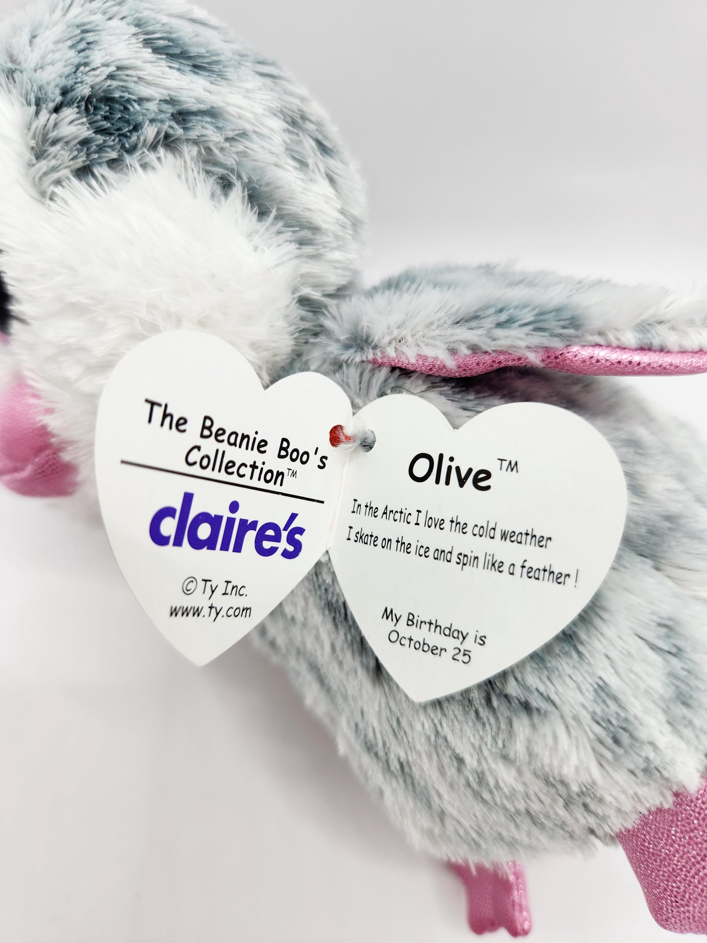 Ty Beanie Boo "Olive" L'adorabile Pinguino - Esclusiva Di Claire (6 - Foto 5