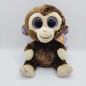 Ty Beanie Boo 'coconut' the Monkey 6 Inch Purple Hang Tag rare - Etsy