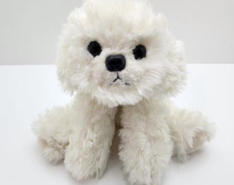 Russ Berrie Dog "Muffin" the Bichon Frise Dog (8.5 inch) *Rare*