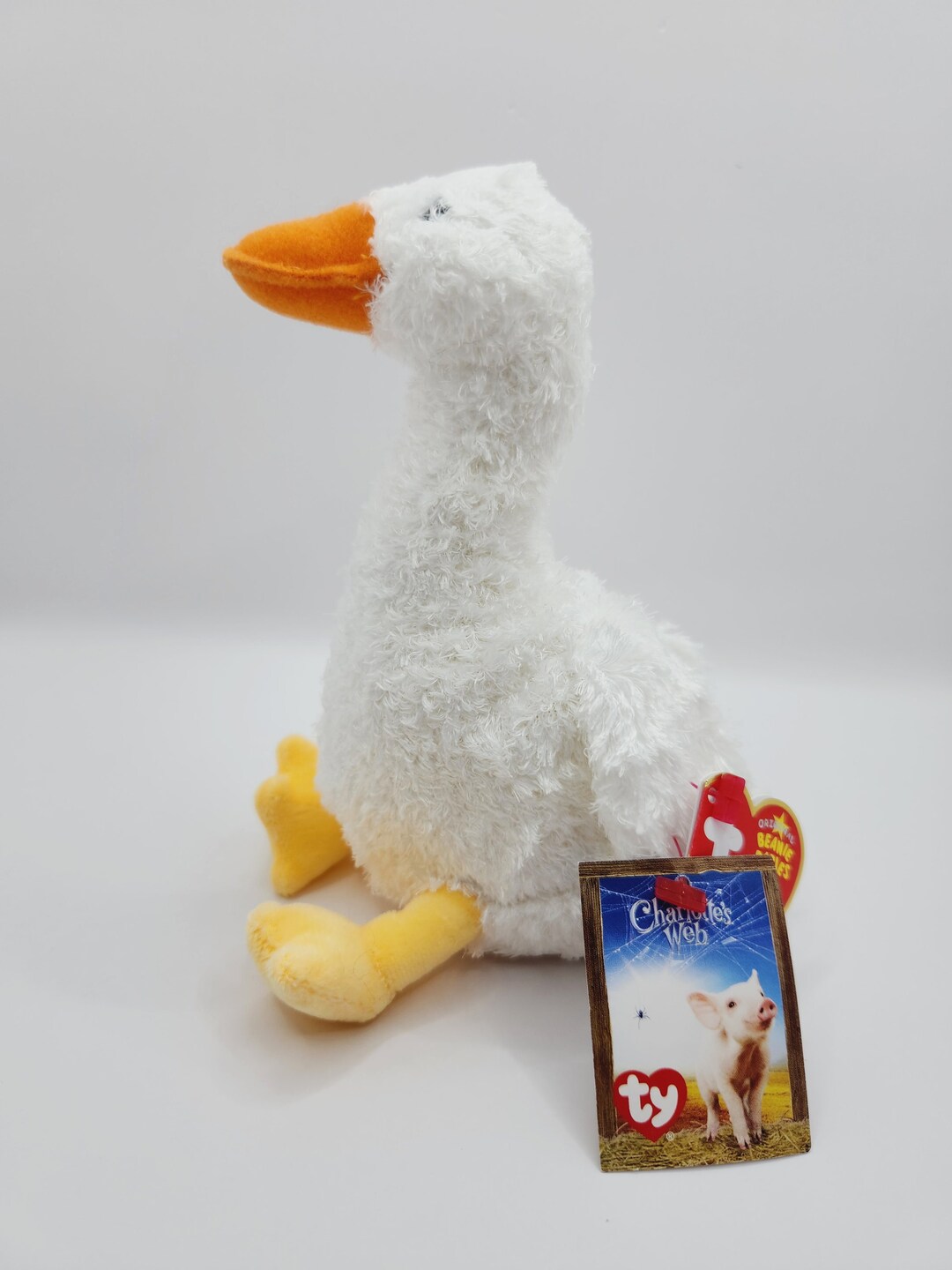 Ty Beanie Baby 'gussy' the Goose From Charlotte's Web 6 Inch rare Etsy