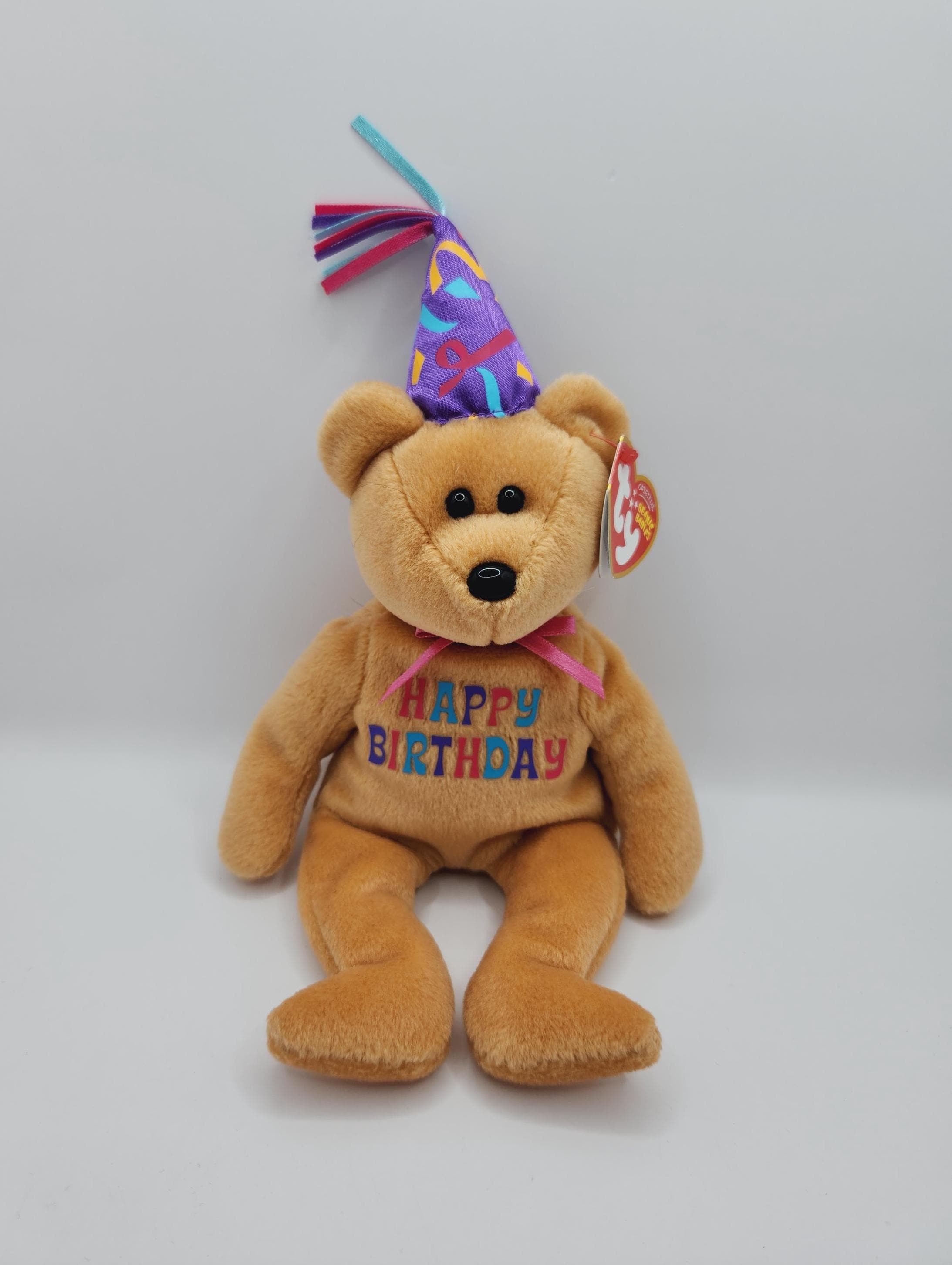Vintage Ty Beanie Baby 'Celebration' Happy Birthday Bear  (8.5 inch)