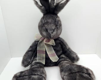 Large Dark Gray Bunny Rabbit Plush Toy (20 inch)