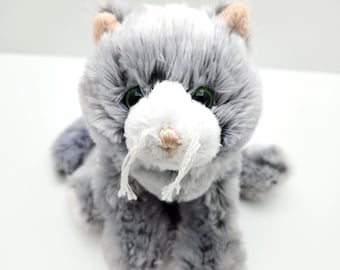GANZ Webkinz ~ Silversoft Cat (9 inch) - No Code