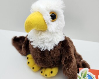 Wild Republic Hug' ems "Eaglet" the Bald Eagle Plush (7 inch)