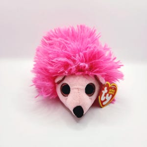 Vintage Ty Beanie Baby &#39;Lilly&#39; the Pink Hedgehog (6 inch)