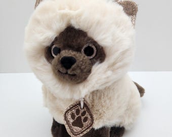 Himalayan Ragdoll Plush Cat With Sparkly Ears & Collar Tag (9 inch)