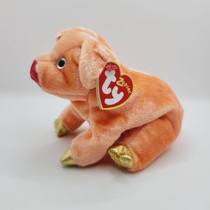 Vintage Ty Beanie Baby &#39;Pig&#39; the Chinese Zodiac Pig (6 inch)